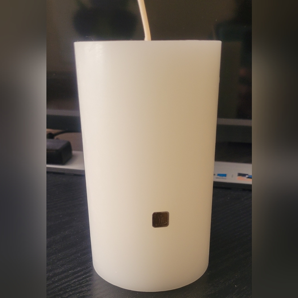 (2) PartyLite New in Box White Unscented 3x5 Pillar Candles - LOT